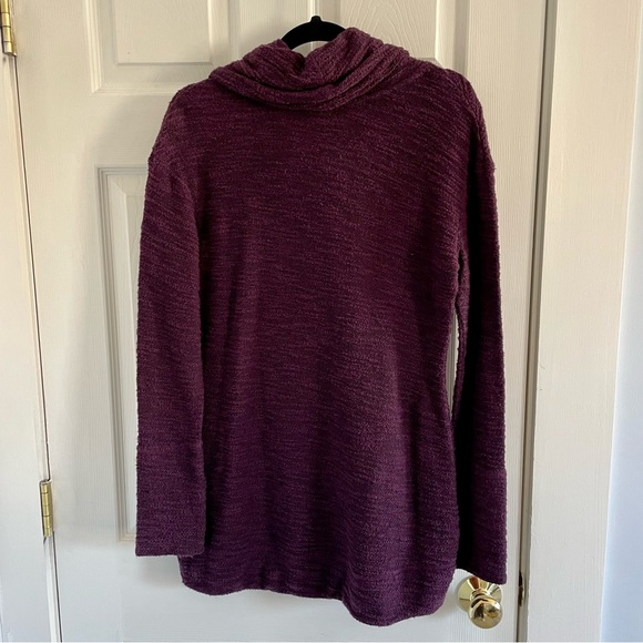 Purple Cowl Neck Sweater - Picture 6 of 7